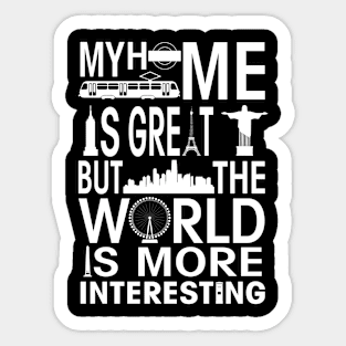 RV Camping Meme Adventure Home Is Here Sticker